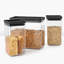 Ensemble de 3 pots empilables et savoureux de 1 litre de 1,5 litre et de 3,5 litres-108896673