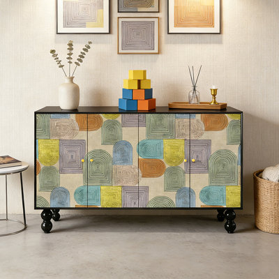Living room French storage art sideboard cabinet