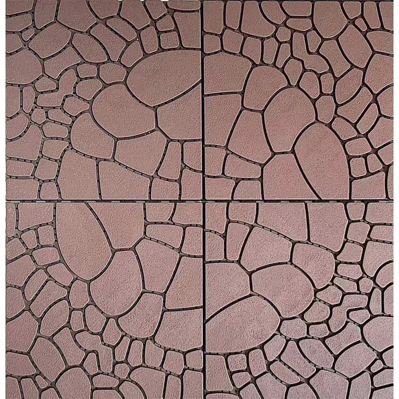 Carreaux de patio en pierre 12 po, Brun