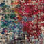 Pink Multi Rug, Stain Resistant Graphics Rug, Thick Abstract Rug, Pink Multi Modern Rug For Bedroom-1813647463