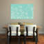 Art mural printanier sarcelle, papillon et jonquille-1755654730