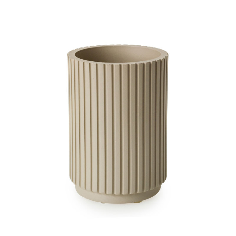 Blue Canyon Polyresin Bathroom Accessory Set, Almond