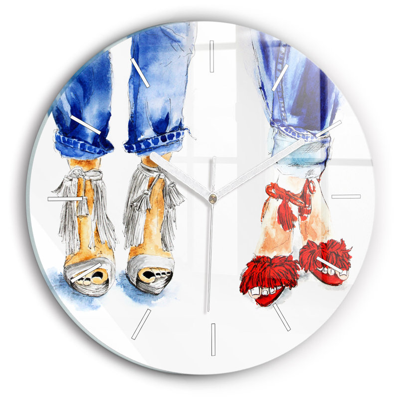 Glass Wall Clock