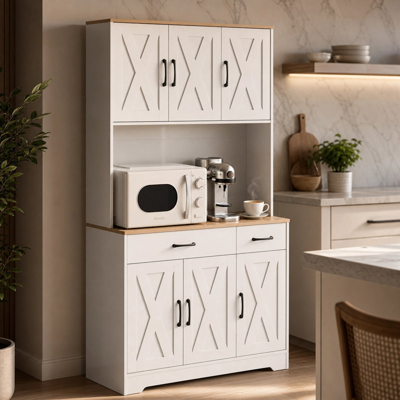 L'armoire de cuisine, l'armoire de rangement de cuisine, comprend les tiroirs, les armoires et les prises de courant.