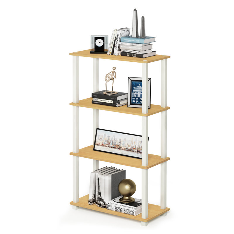 Johnston Etagere Bookcase, Beech/White