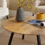 Agota Round Solid Mango Wood Coffee Table-1330127345