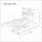 Twin Size Wood Platform Bed With Bookcase Headboard-1420280087