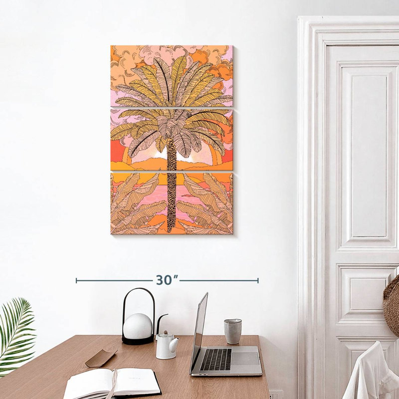 Palmier orange Harnek, H 32 po x l 20 po