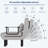 Upholstered 3-in-1 Convertible Line Sleeper Chair-290573186