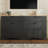 Versatile Wood Grain Sideboard with Adjustable Shelves