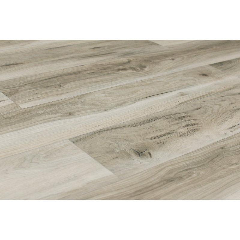7" x 60" x 7mm Hickory Click SPC Lock Vinyl Plank, Fortified Stone