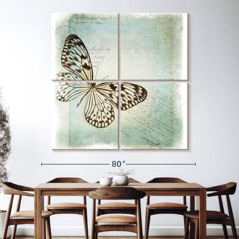Brampt Floating Butterfly I, 74" H x 74" W