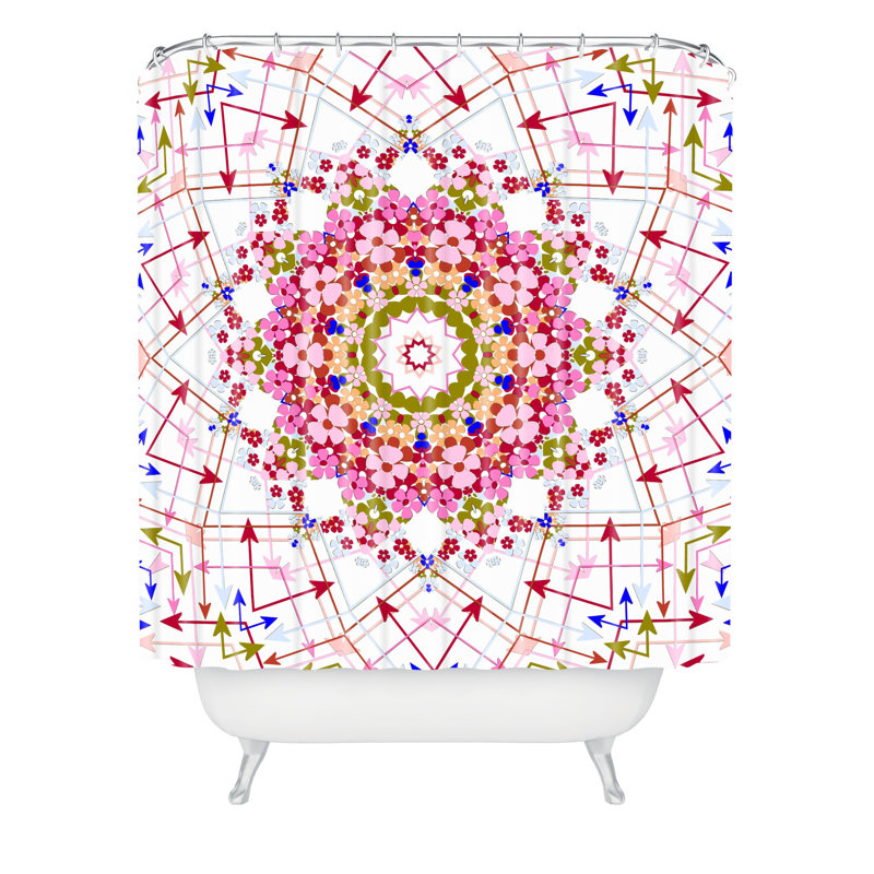 Rideau de douche simple en polyester Emmin