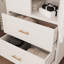 Armoire-penderie moderne en acier avec 2 tiroirs et tringle à vêtements-45943115