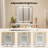 3 Colors LED Light Mirror Dressing Table-522789303