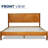 Kalleen Solid Wood Bed Frame with Artistic Patterned Headboard-89657002-89657000