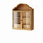 Armoire murale en bois massif 30,12 po avec plateau ondulé élégant, rétro rustique vieilli pour la salle à manger, la cuisine et le salon-1273266726