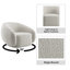 Chaise Isabel avec pivot, chaise d'appoint, chaise de salon, aucun assemblage requis-802514342