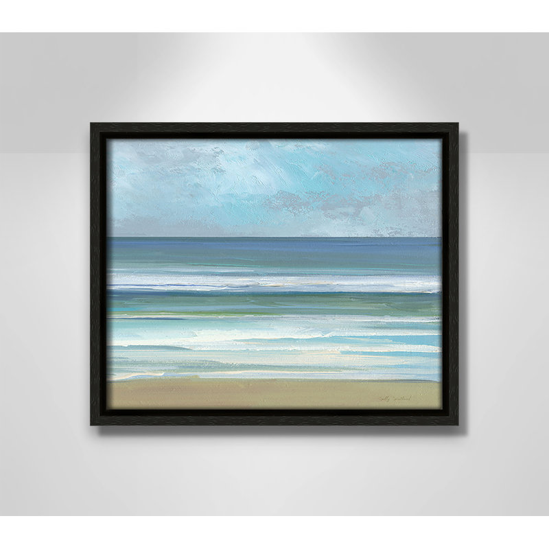 «Gentle Waves II» par Sally Swatland, H 9,5 po x l 11,5 po, Espresso