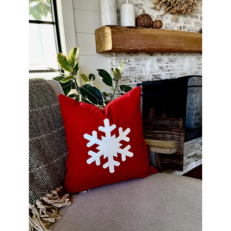 Housse de coussin Red Christmas, H 17 po x l 17 po