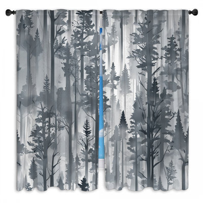 Rideaux obscurcissant Foggy Pine Forest