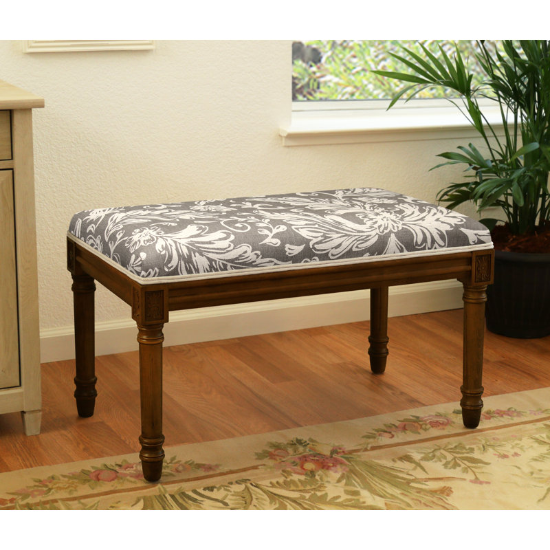 Banc rembourré Billiot, Gray 1