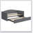 Daybed With Extended Pop Up Trundle, Upholstered Sofa Bed Daybed, Space-Saving Twin To King Design, Perfect For Guest Room-989998456