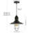 Tralee 1 - Light Black Single Pendant