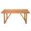 Ensemble de salle à manger d'extérieur en bois d'acacia 7 pièces avec coussins bleus, 6 chaises modernes et 1 grande table