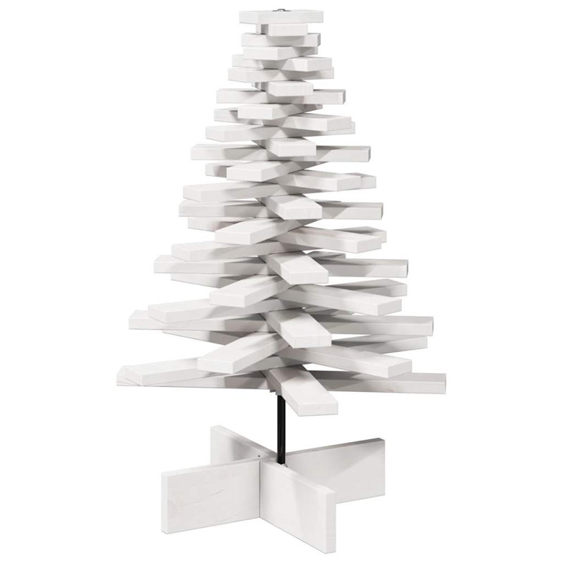 Christmas Decorative Accent, 80cm H x 52cm W x 52cm D, White