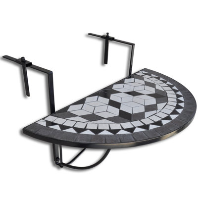 Half Moon 76Cm L Outdoor Balcony Table