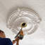 Endurathane Milton Ceiling Medallion, 54 1/4"OD x 2 7/8"P Hand-Painted Burnished Mahogany Crackle Finish-797042468