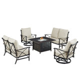 Olujimi Outdoor 6 - Piece Conversation Set