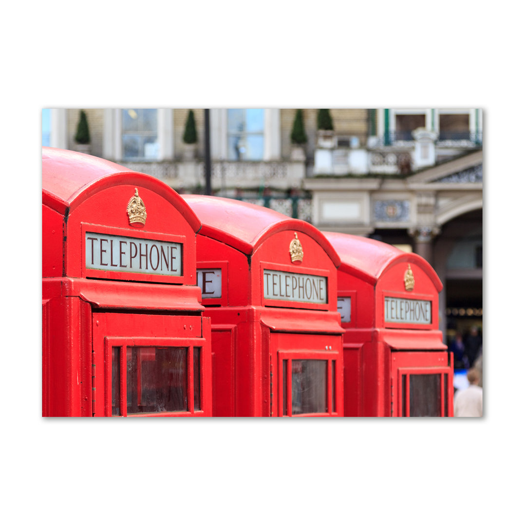 Telephone Booth - Wrapped Canvas Print