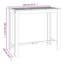 Table de bar vidaXL en bois d'acacia massif 47,2 x 23,6 x 41,3 po