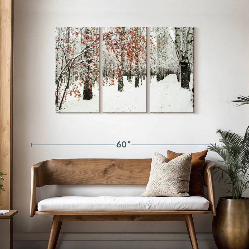 Alvord Frosty Birch Forest, 28" H x 45" W