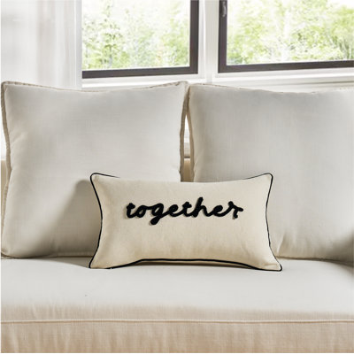 Cotton Blend Throw Pillow