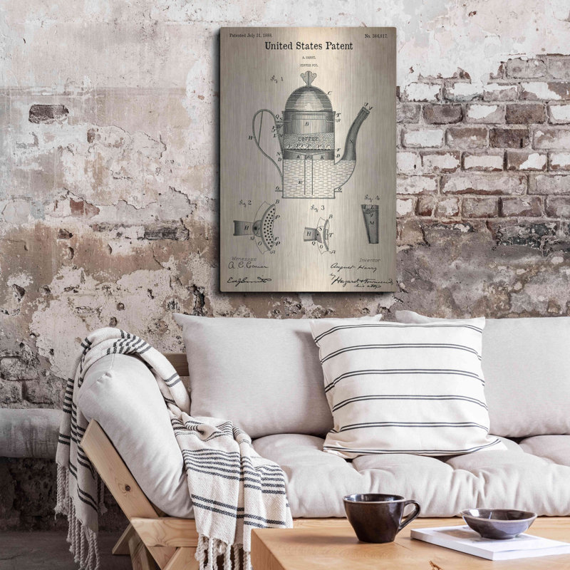 «Luxury Pot Art Parchm» par Patents, H 36 po x l 24 po