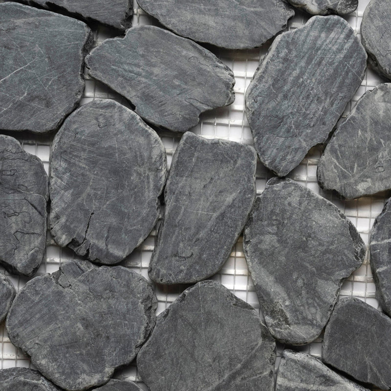 CNK Tile Tempest Black Slice Round