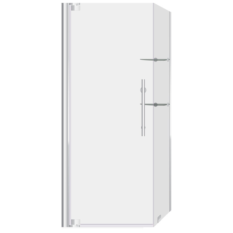 Porte de douche pivotante 35 po x 72 po Ultra-G, Chrome