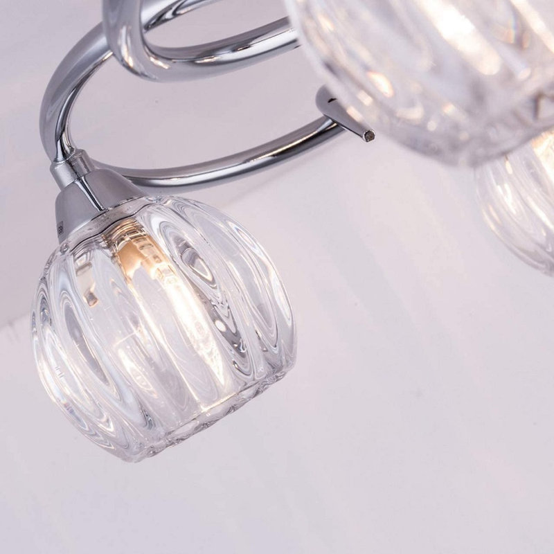 Interlochen Glass Semi Flush Mount