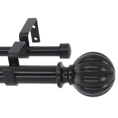Allistir Adjustable Double Curtain Rod