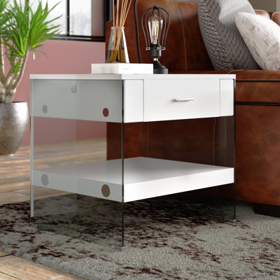 Hannya End Table with Storage