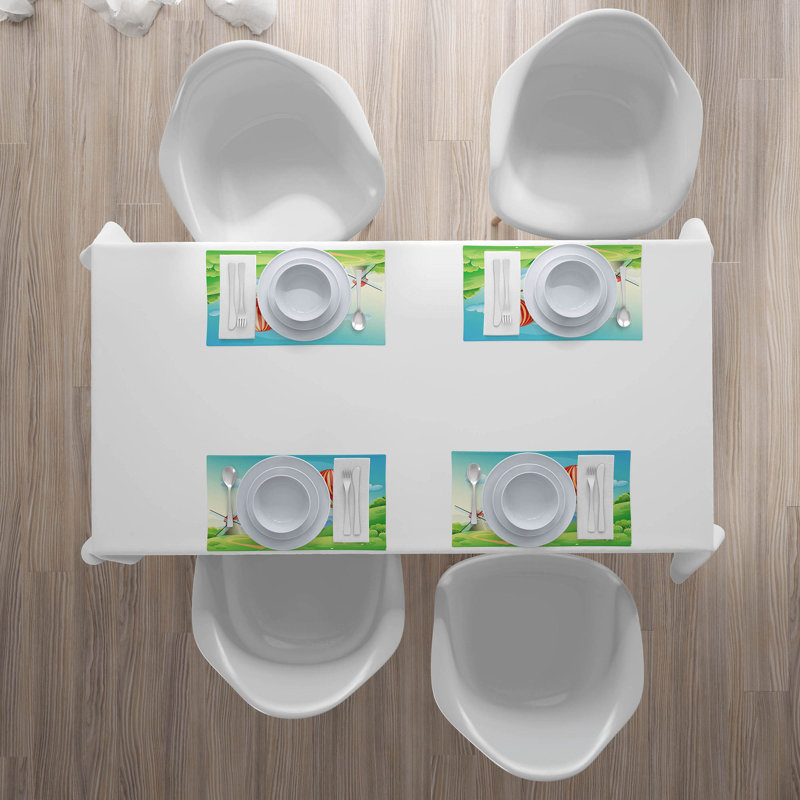 Polyester Abstract Rectangle Placemat