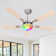 52" RGB Ceiling Fan With Led Light and Remote/APP Control