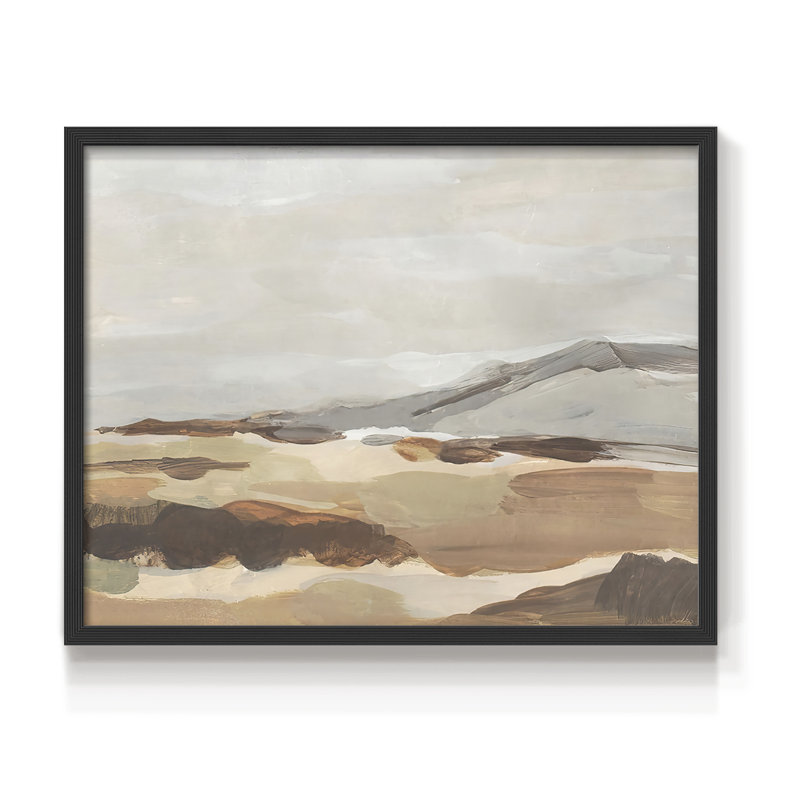 Dusky Mountain I - impression encadrée - réaménageable, H 16 po x l 20 po, Noir, noir, noir, noir