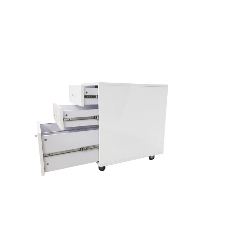 Bali White Gloss File Drawer 3