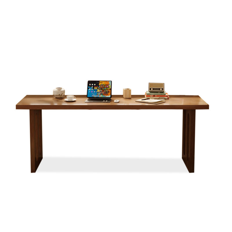 Bureaux rectangulaires en bois massif noyer clair, H 29,53 po x l 62,99 po x P 23,62 po