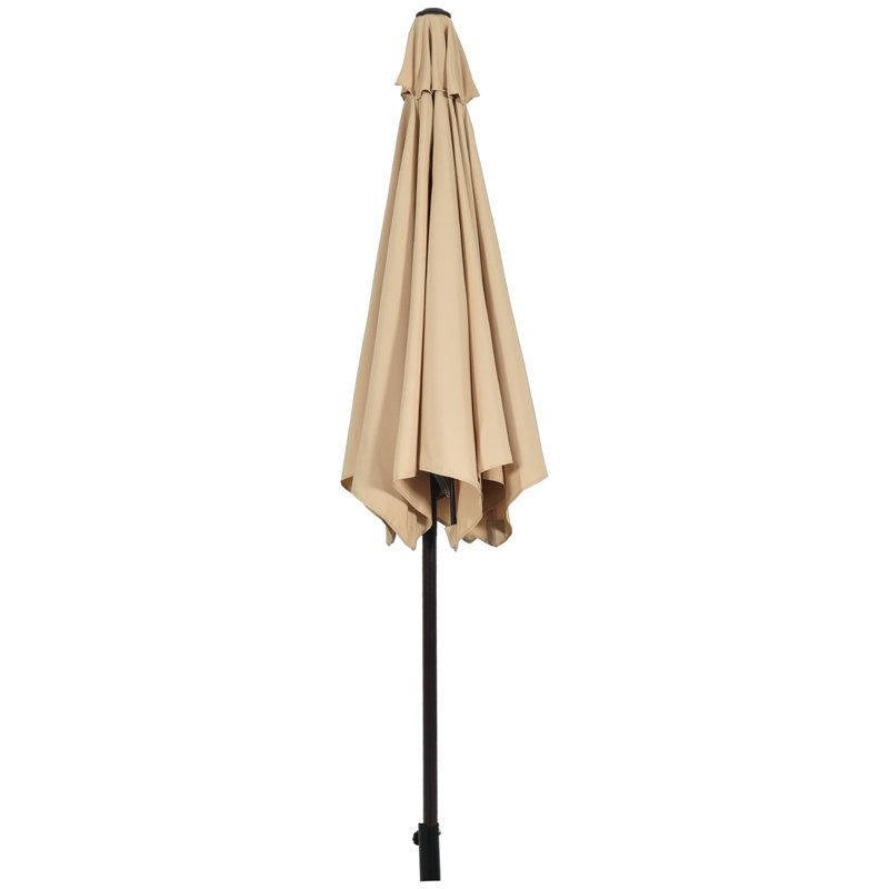 Parasol de marché 9 pi Watterson, 8 pi X l 9 pi L 9 pi. D, Beige