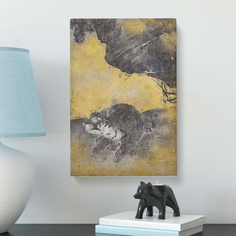 Tiger Cub by Maruyama Okyo - Wrapped Canvas, 50cm H x 35cm W x 3cm D